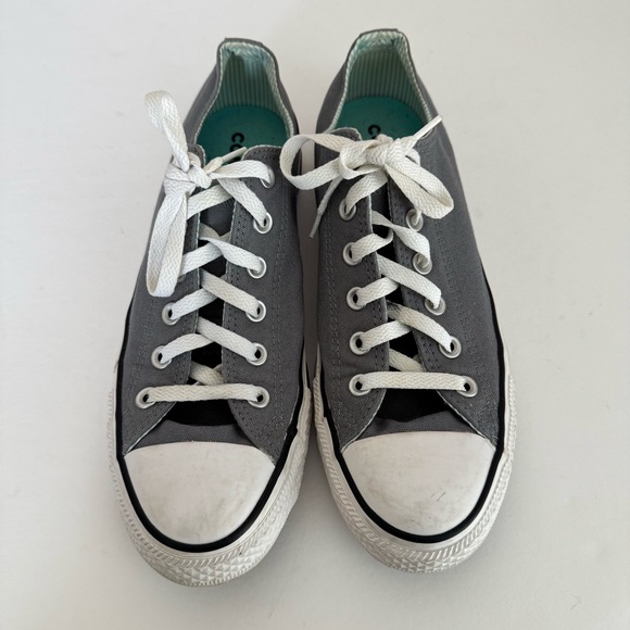 Converse Womens Size 10 Chuck Taylor All Star Double Tongue Gray Shoes Sneakers - Picture 2 of 8